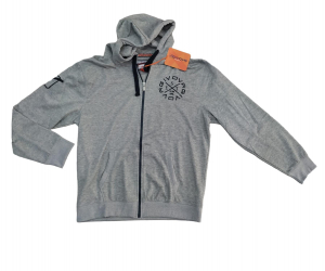 FELPA GIVOVA FULL ZIP F/T B001 LIGHT GREY