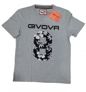 T-SHIRT GIVOVA M/M FIELD F001 LIGHT GREY