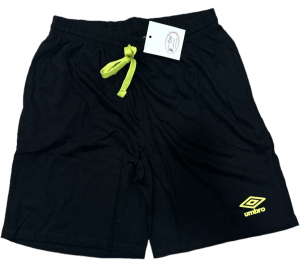 PANTALONCINO UMBRO UBW10344B BLACK-giallo fluo